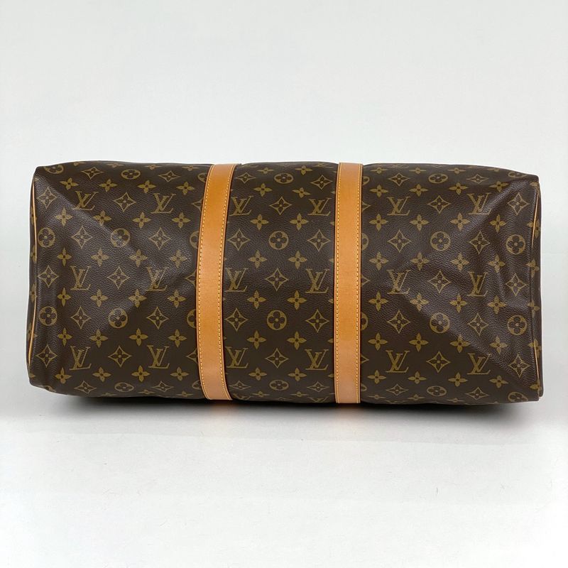 Louis Vuitton Keepall 50 Handbag Travel Business Boston Bag Monogram Brown