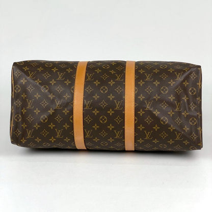 Louis Vuitton Keepall 50 Handbag Travel Business Boston Bag Monogram Brown