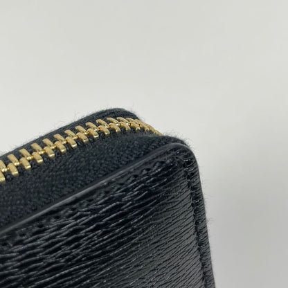 Gucci Logo Round Zipper Long Wallet Round Zip Long Wallet Leather Black 772642