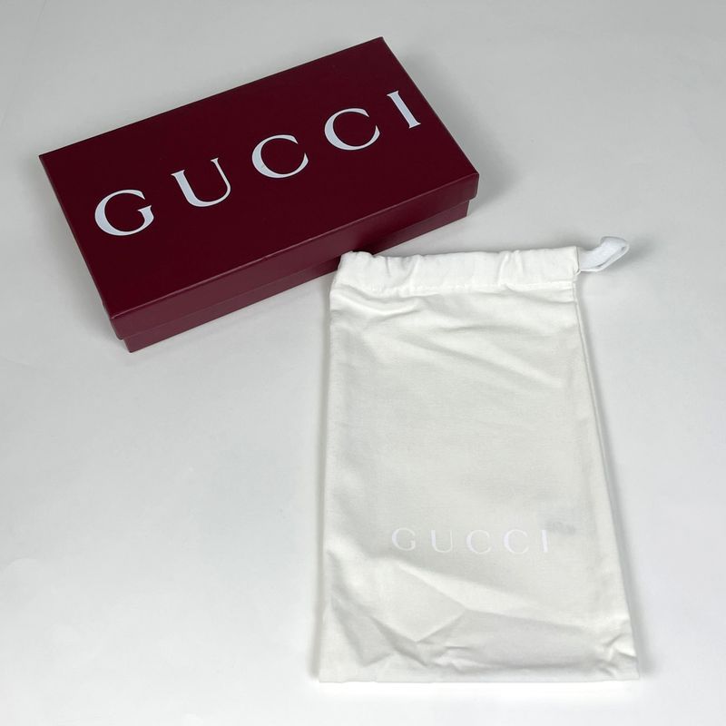 Gucci Logo Round Zipper Long Wallet Round Zip Long Wallet Leather Black 772642
