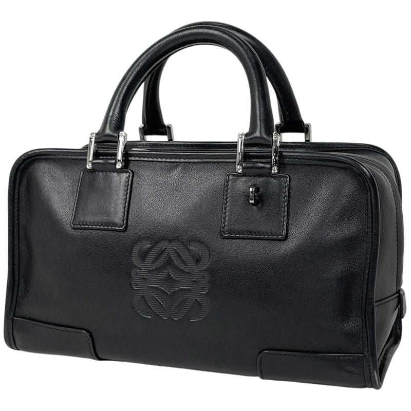 Loewe Amazona 28 Anagram Tote Handbag Leather Black Women