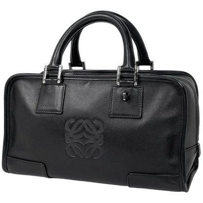 Loewe Amazona 28 Anagram Tote Handbag Leather Black Women