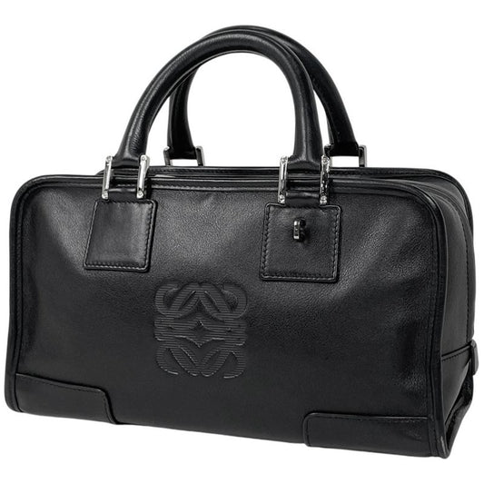 Loewe Amazona 28 Anagram Tote Handbag Leather Black Women