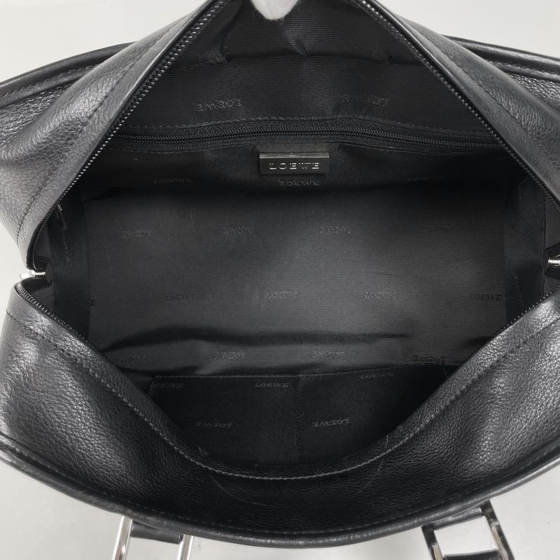 Loewe Amazona 28 Anagram Tote Handbag Leather Black Women