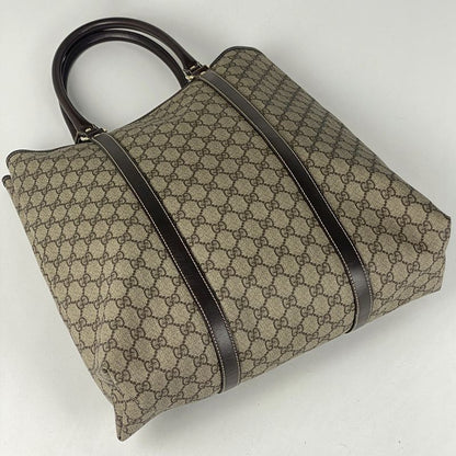 Gucci GG Pattern Tote Shoulder Bag Tote Bag Coated Canvas Brown 223668 Women