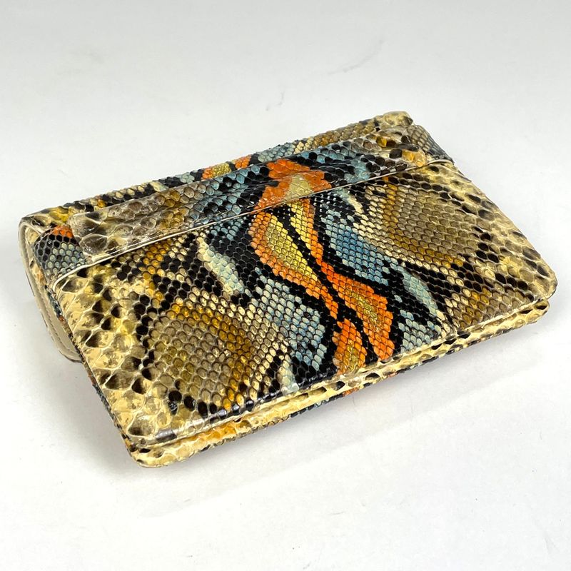 Chanel Coco Mark Clutch Bag Second Bag Turnlock Clutch Bag Leather Yellow