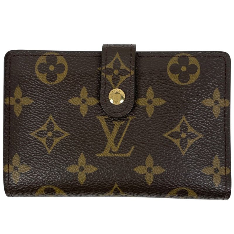 Louis Vuitton Porte Monet Vieux Viennois Billfold Coin Purse Clasp Fold Wallet