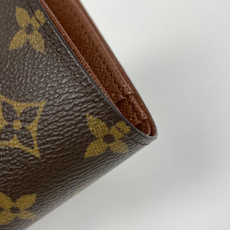 Louis Vuitton Porte Monet Vieux Viennois Billfold Coin Purse Clasp Fold Wallet