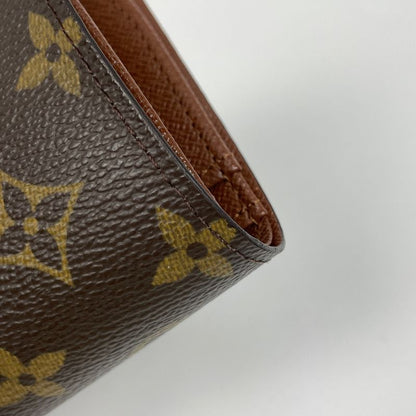 Louis Vuitton Porte Monet Vieux Viennois Billfold Coin Purse Clasp Fold Wallet