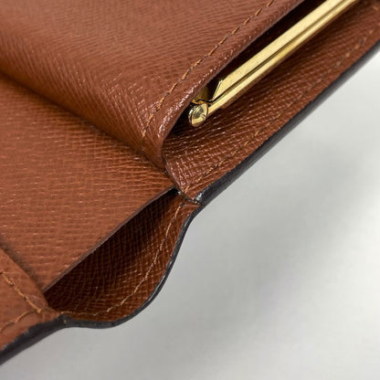 Louis Vuitton Porte Monet Vieux Viennois Billfold Coin Purse Clasp Fold Wallet