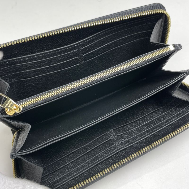 Louis Vuitton Zippy Wallet Round Zipper Bicolor Long Wallet Monogram Empreinte