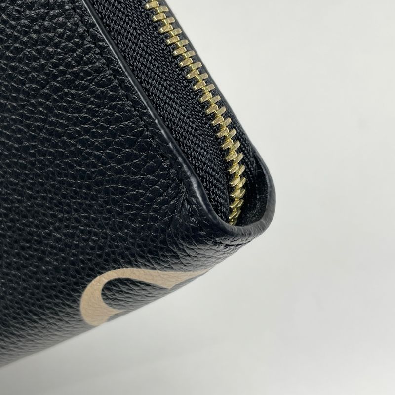 Louis Vuitton Zippy Wallet Round Zipper Bicolor Long Wallet Monogram Empreinte