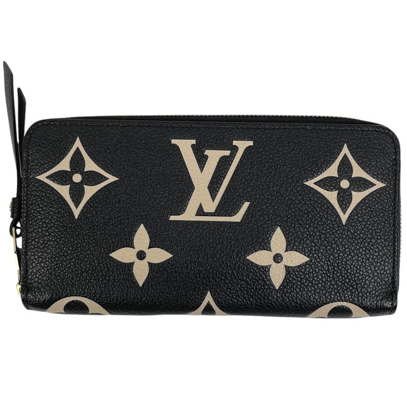 Louis Vuitton Zippy Wallet Round Zipper Bicolor Long Wallet Monogram Empreinte