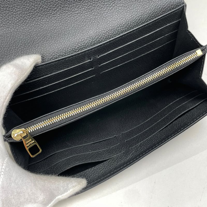 Louis Vuitton Portefeuille Sarah Bicolor Bifold Long Wallet Monogram Empreinte
