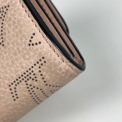 Louis Vuitton Portefeuille Iris Compact Billfold Coin Purse Perforated Bifold