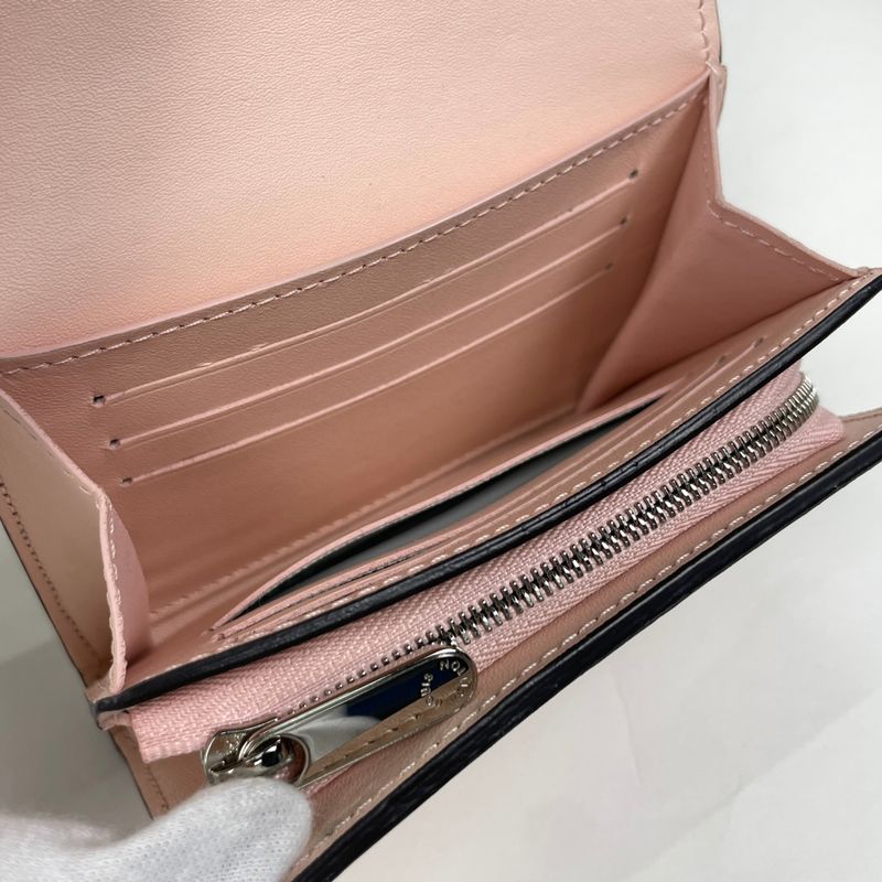 Louis Vuitton Portefeuille Iris Compact Billfold Coin Purse Perforated Bifold