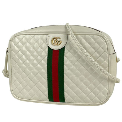 Gucci GG Marmont Shoulder Bag Quilted Double G Web Sherry Line Shoulder Bag