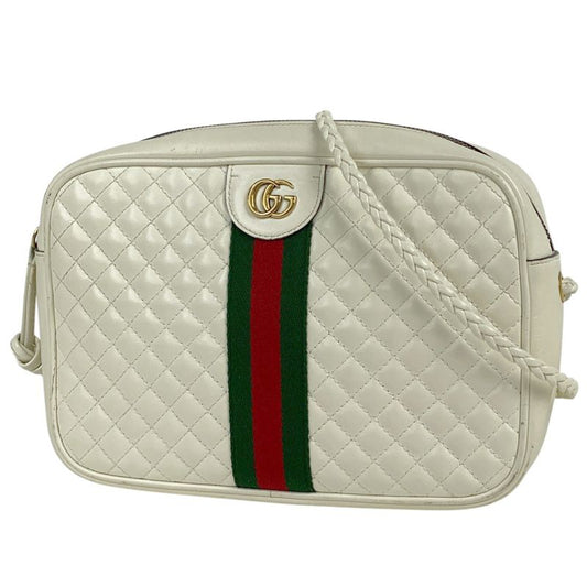 Gucci GG Marmont Shoulder Bag Quilted Double G Web Sherry Line Shoulder Bag