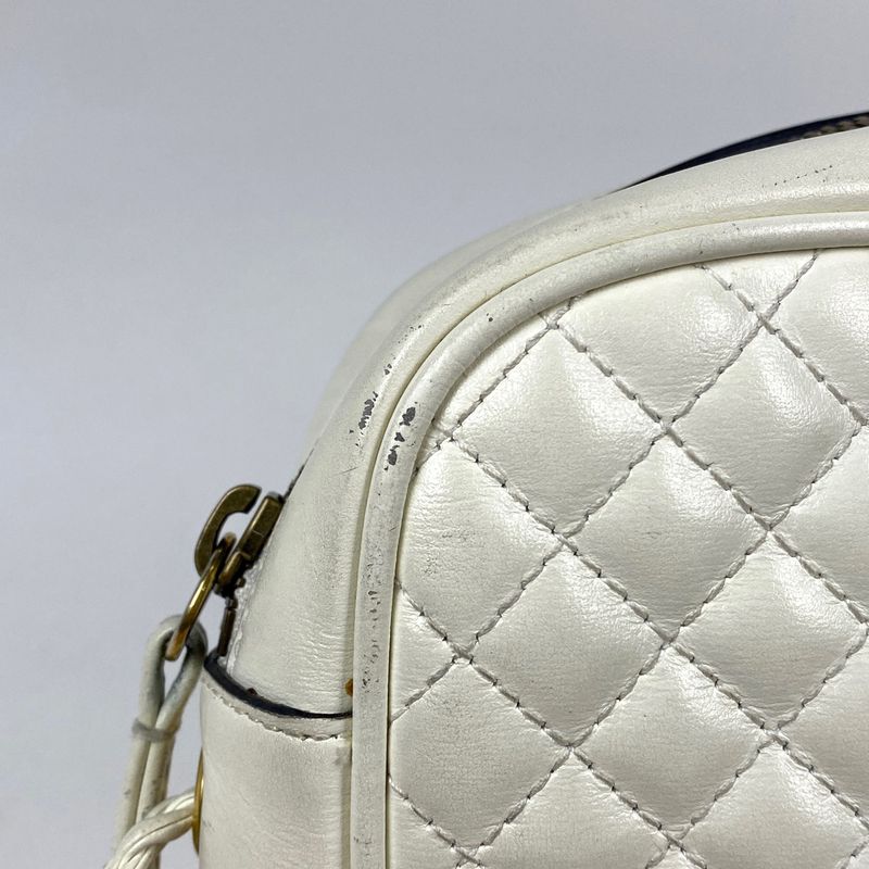 Gucci GG Marmont Shoulder Bag Quilted Double G Web Sherry Line Shoulder Bag