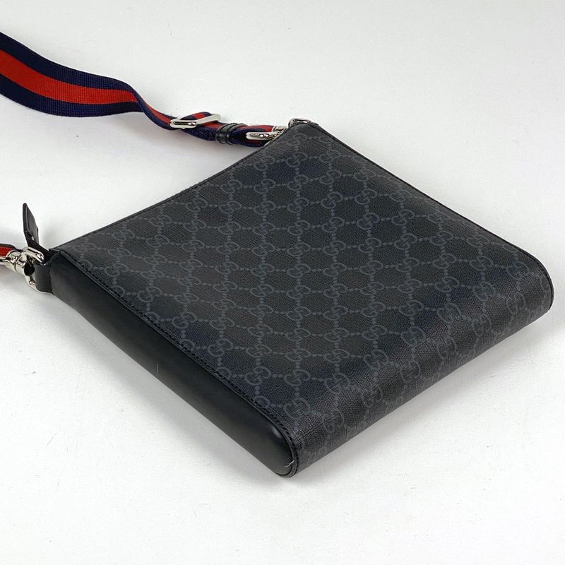 Gucci Small Messenger Bag GG Pattern Sherry Line Web Shoulder Bag GG Supreme