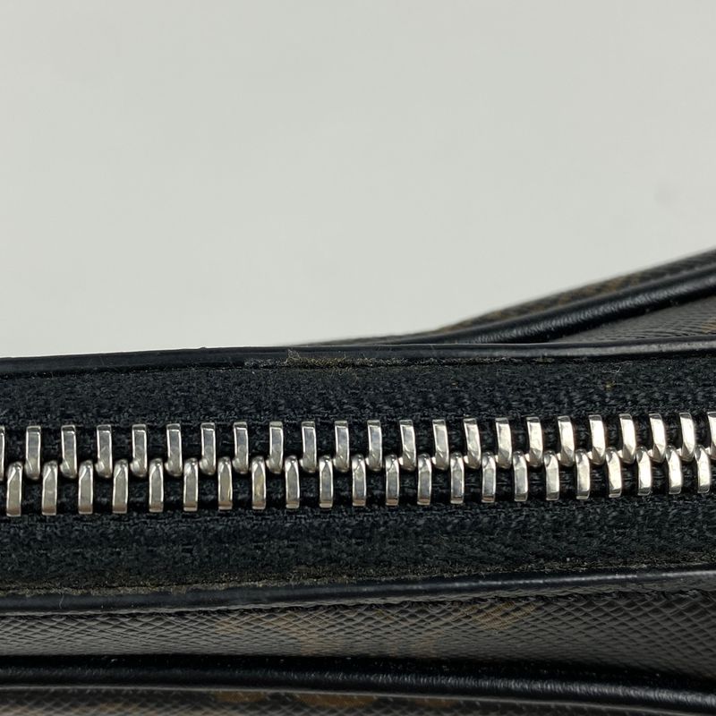 Celine Triomphe Shoulder Bag Crossbody Logo Shoulder Bag Coated Canvas Black