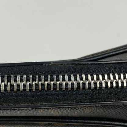 Celine Triomphe Shoulder Bag Crossbody Logo Shoulder Bag Coated Canvas Black