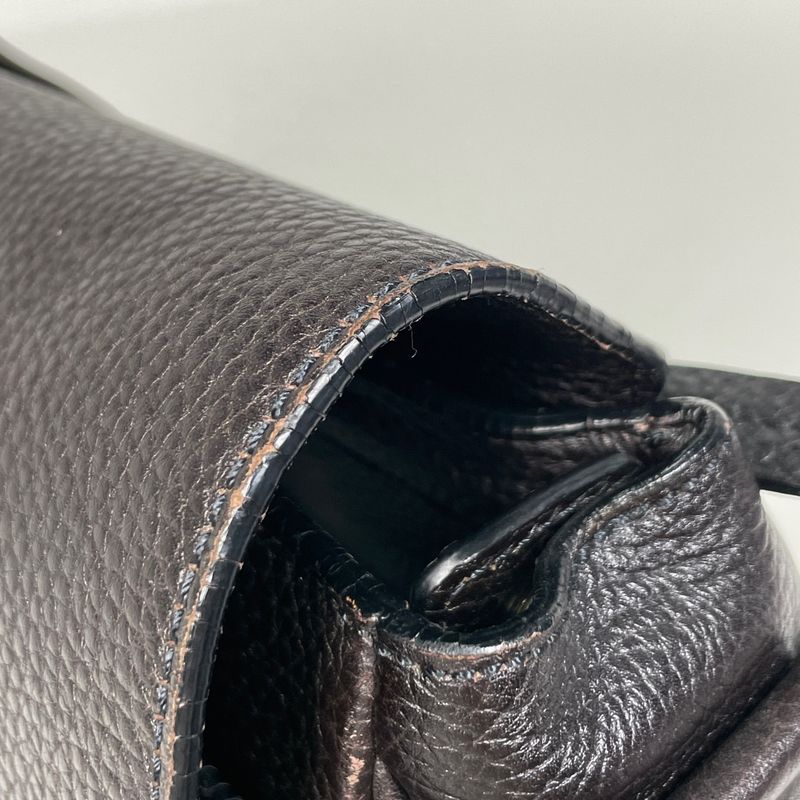 Cartier Marcello Shoulder Bag Messenger Bag Shoulder Bag Leather Dark Brown