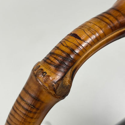 Gucci Bamboo Handbag 2WAY Shoulder Bag Handbag Leather Black 0002046 Women