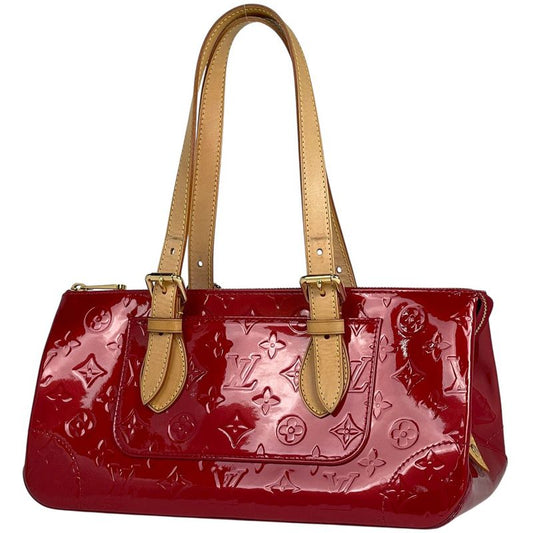Louis Vuitton Rosewood Avenue Handbag Enamel Patent Shoulder Bag Monogram