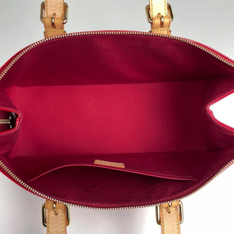 Louis Vuitton Rosewood Avenue Handbag Enamel Patent Shoulder Bag Monogram