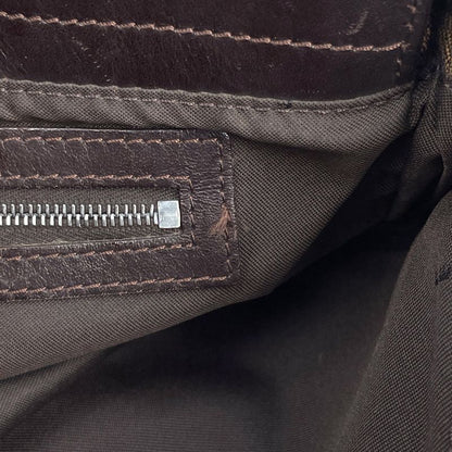 Fendi Zucca Pattern Shoulder Bag Handbag Shoulder Bag Canvas Brown 26566 Women