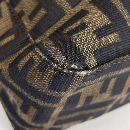 Fendi Zucca Pattern Shoulder Bag Handbag Shoulder Bag Canvas Brown 26566 Women