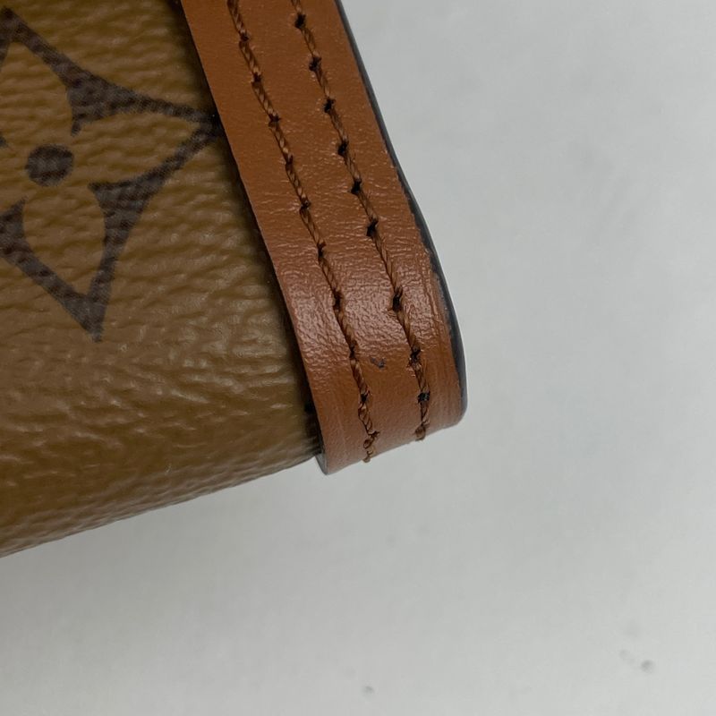 Louis Vuitton Portefeuille Dauphine Compact Billfold Coin Purse Trifold Wallet