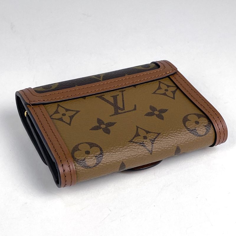 Louis Vuitton Portefeuille Dauphine Compact Billfold Coin Purse Trifold Wallet