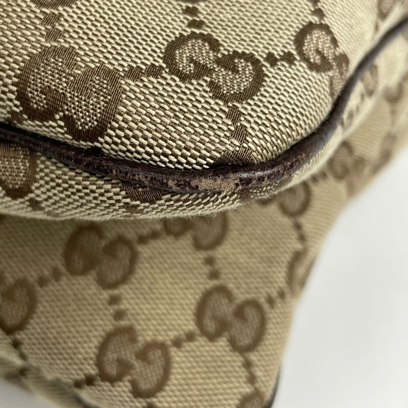 Gucci GG Pattern Shoulder Bag Sherry Line Web One Shoulder Bag GG Canvas Brown