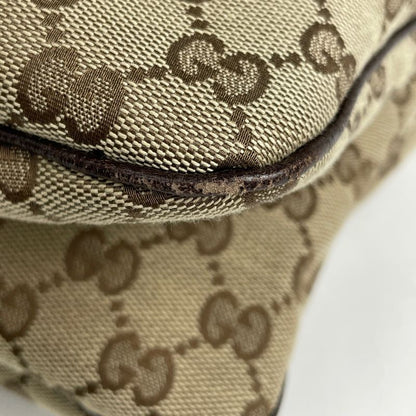 Gucci GG Pattern Shoulder Bag Sherry Line Web One Shoulder Bag GG Canvas Brown