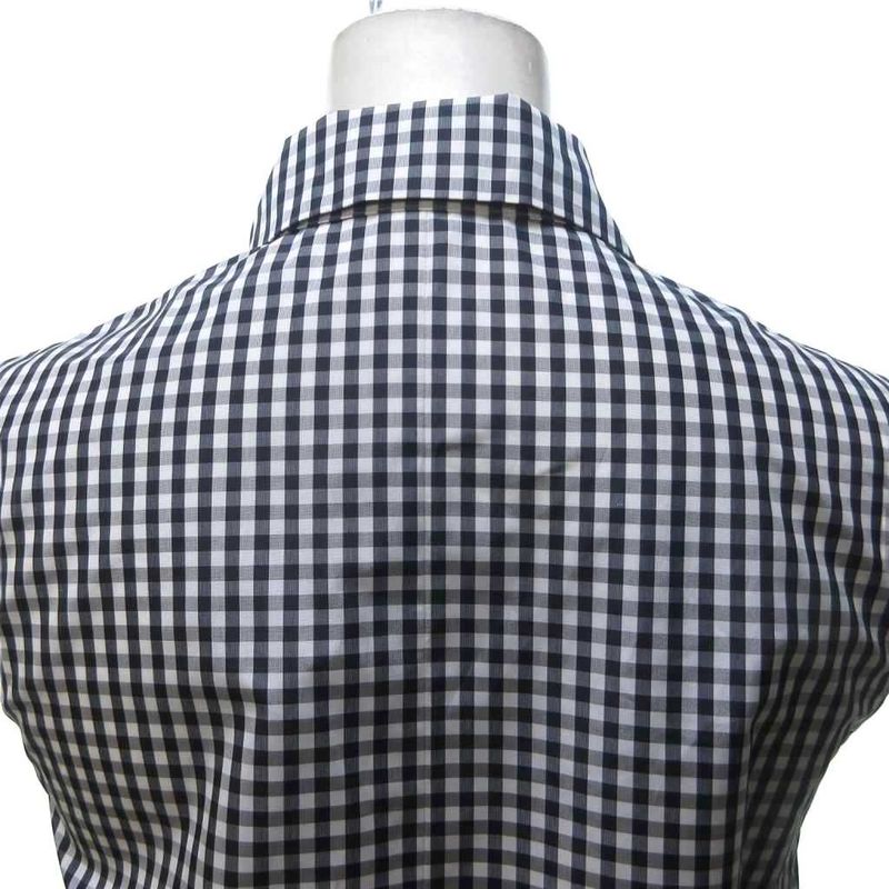 Yves Saint Laurent YVES Saint Laurent Silk Gingham Check Sleeveless Dress Long