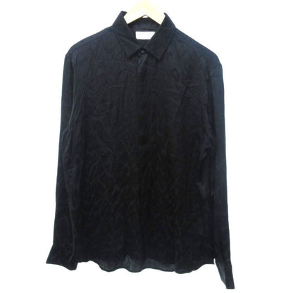 Saint Laurent Paris Archive 22SS Abstract Print Satin Shirt Blouse Long Sleeves