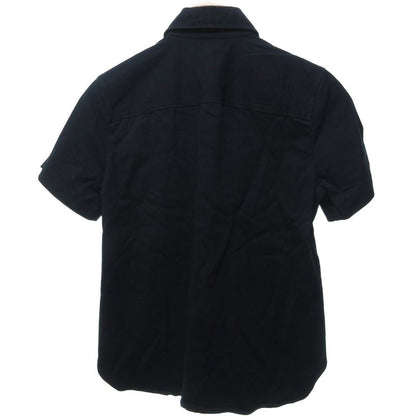 Bottega Veneta Cotton Work Shirt Short Sleeves Black 36 Approx S - GY14