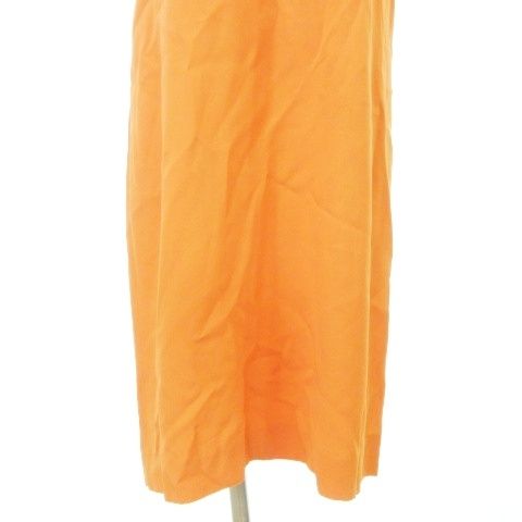 Prada Glass Bijoux Sleeveless Dress 40 S-M Size Orange Ibo58