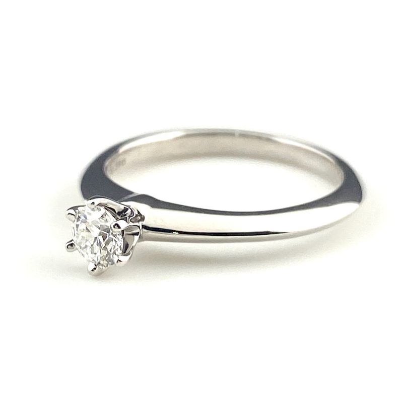 Tiffany & Co Tiffany & Co Solitaire Ring Platinum Ring Diamond Solitaire Ring