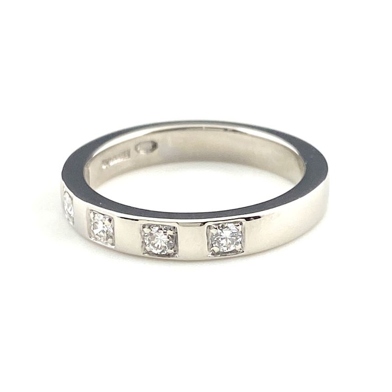 Bulgari Bvlgari Marie Mee Ring Platinum Ring Melee Diamond Ring Size 8 Pt950