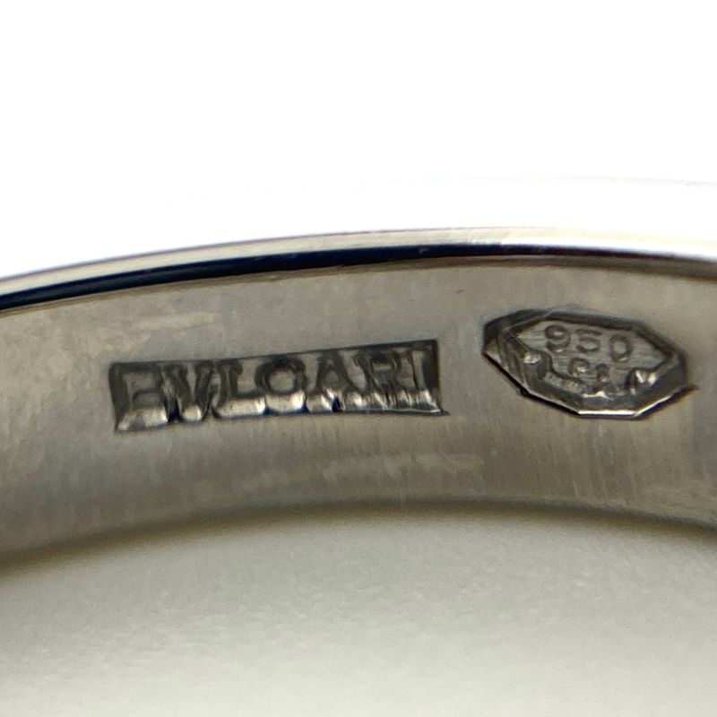 Bulgari Bvlgari Marie Mee Ring Platinum Ring Melee Diamond Ring Size 8 Pt950