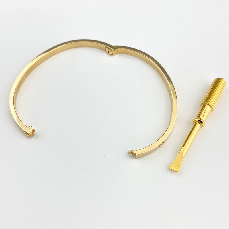 Cartier LOVE SM Bracelet YG Yellow Gold Bracelet 750 Ladies
