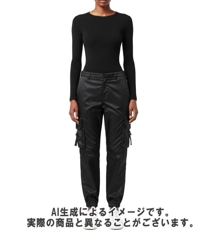 Prada Nylon Cargo Pants 21SS Sph130s211 1WQ8 Womens SIZE 46 (XL) Prada