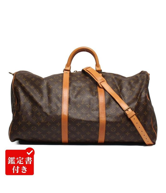 Louis Vuitton 2way Boston Bag Shoulder Bag Crossbody Monogram Keepall Bandoliere