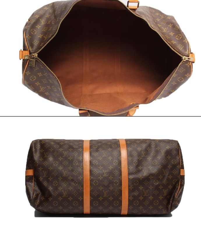 Louis Vuitton 2way Boston Bag Shoulder Bag Crossbody Monogram Keepall Bandoliere