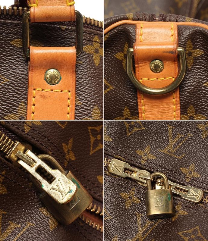 Louis Vuitton 2way Boston Bag Shoulder Bag Crossbody Monogram Keepall Bandoliere