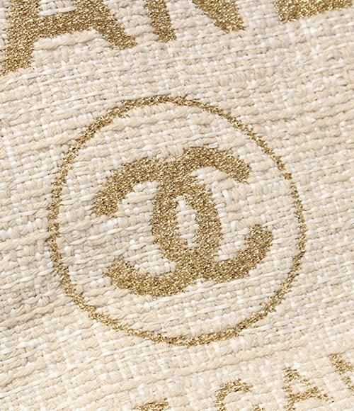 Chanel Tote Shoulder Bag Shoulder Bag Tweed Gold Hardware Deauville MM Women