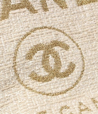 Chanel Tote Shoulder Bag Shoulder Bag Tweed Gold Hardware Deauville MM Women
